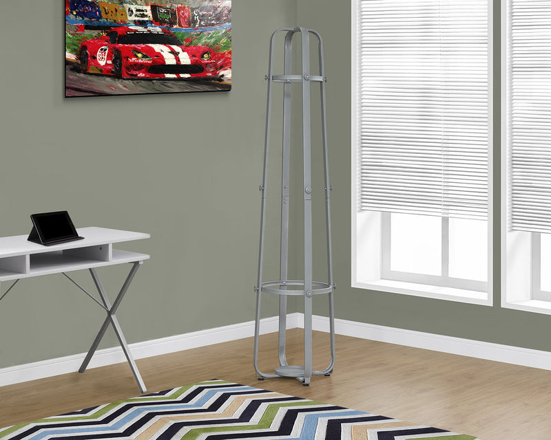Mona 18\" Coat Rack - Silver