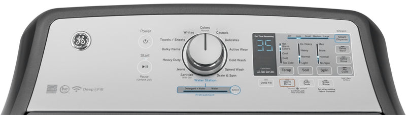 GE 5.3 Cu. Ft. Top-Load Washer and 7.4 Cu. Ft. Electric Dryer