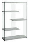 Yonah Wide Bookcase – Cement Grey