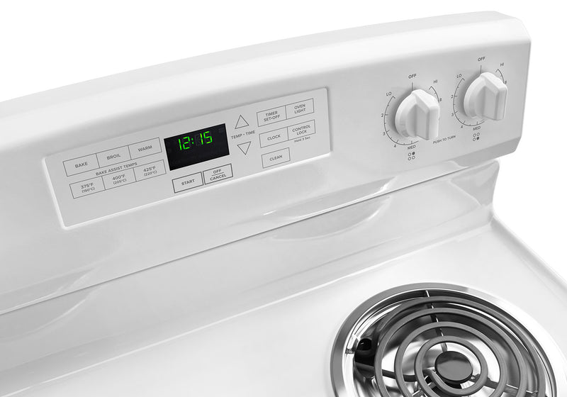 Amana 4.8 Cu. Ft. Electric Range with Self-Clean - White - YACR4503SFW