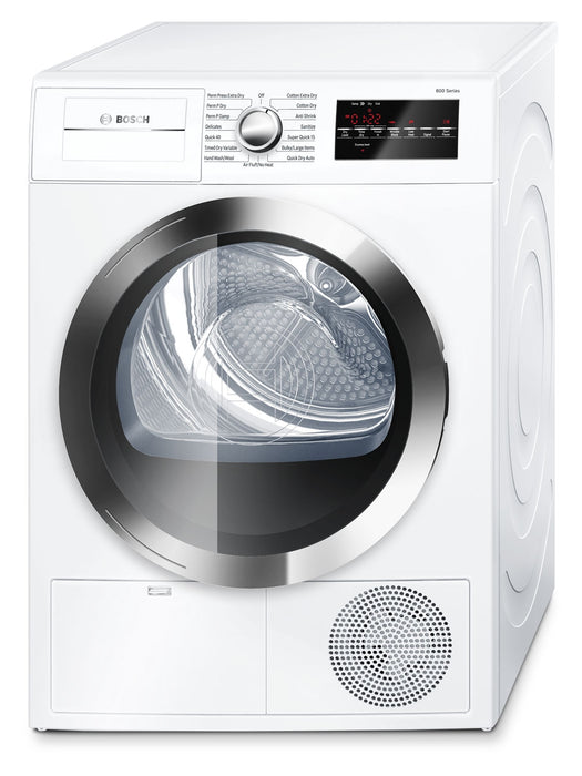 Bosch 800 Series 2.2 Cu. Ft. Compact Washer and 4.0 Cu. Ft. Condensation Dryer - White