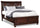 Chelsea Platform Storage Bed with Headboard & Frame, Cherry Brown - King Size