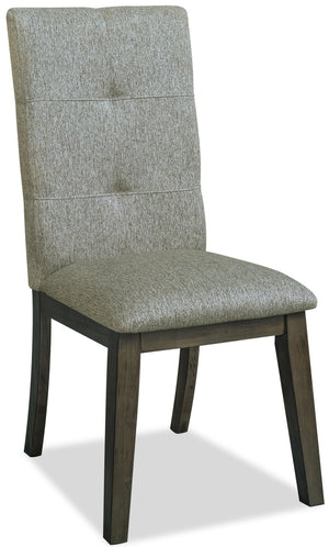 Chelsea Dining Chair with Linen-Look Fabric - Grey