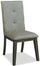 Chelsea Dining Chair with Linen-Look Fabric - Grey