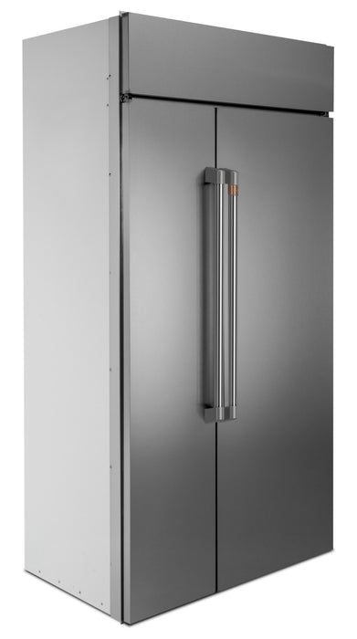 Cafe 42\" 25.1 Cu. Ft. Side-by-Side Refrigerator - Stainless - CSB42WP2NS1