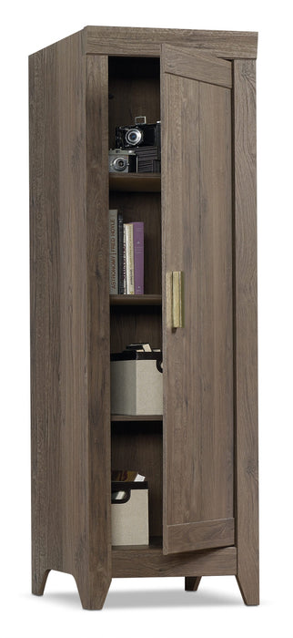Adept Narrow Storage Cabinet - Fossil Oak