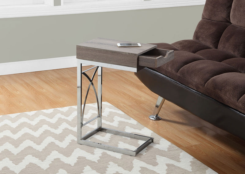 Turin Accent Table – Dark Taupe