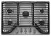 Whirlpool® 30-inch 5 Burner Gas Cooktop with EZ-2-Lift™ Hinged Cast-Iron Grates - WCG97US0HS