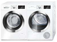 Bosch 800 Series 2.2 Cu. Ft. Compact Washer and 4.0 Cu. Ft. Condensation Dryer - White