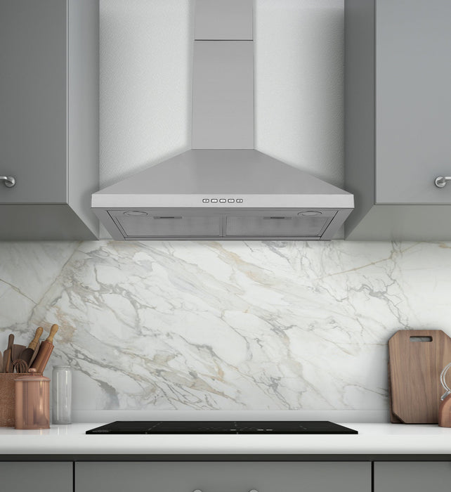 Ancona 30\" Convertible Wall-Mounted Pyramid Range Hood - AN-1136