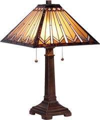 Danbury Table Lamp with Stained Glass Shade