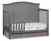 Emerson 4-in-1 Convertible Baby Crib & Toddler Bed Set with Guard Rail Conversion Kit - Dove Grey