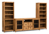 Santa Fe Rusticos 103\" 3-Piece Entertainment Centre with Storage and Cable Management for TVs up to 65\"- Pine