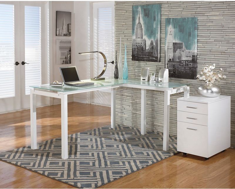 Bexley 2-Piece Desk and Filing Cabinet Package