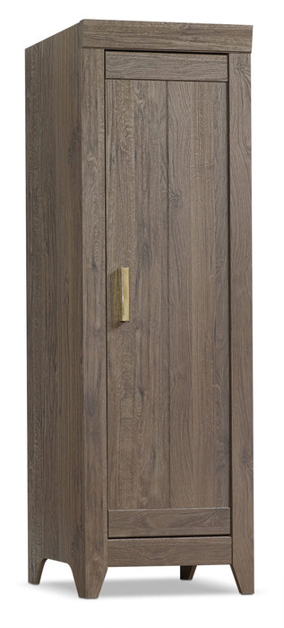 Adept Narrow Storage Cabinet - Fossil Oak