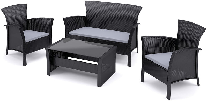 Cascade 4-Piece Conversation Patio Set