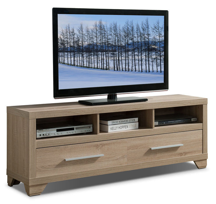 Glendale 3-Piece Entertainment Centre with 60\" TV Opening – Weathered White