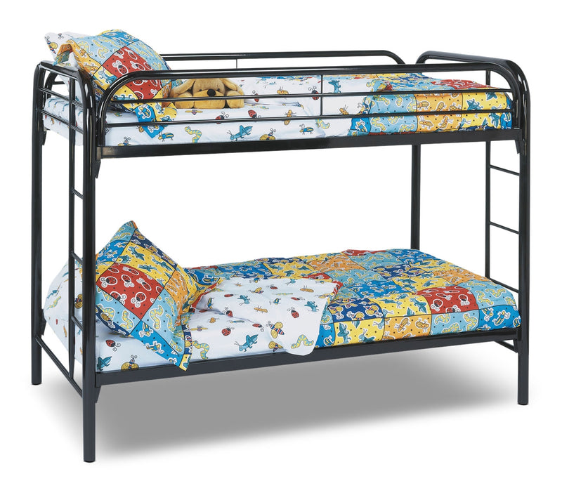 Monarch Twin Bunk Bed - Black