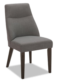 Gabi Dining Chair with Linen-Look Fabric - Charcoal 