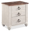 Willowton Bedside 2-Drawer Nightstand, 23.7