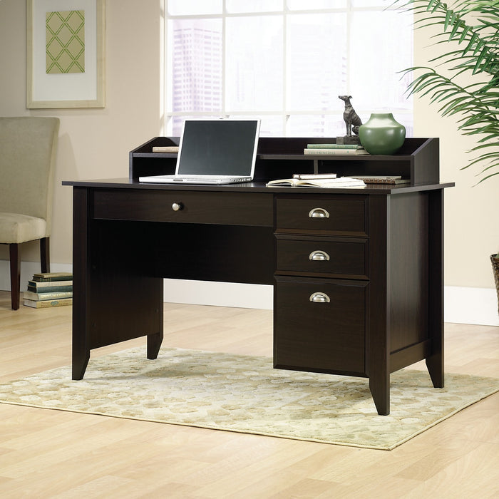 Shoal 53.15\" Creek Office Desk with 3-Drawers & Cubbyholes - Dark Brown