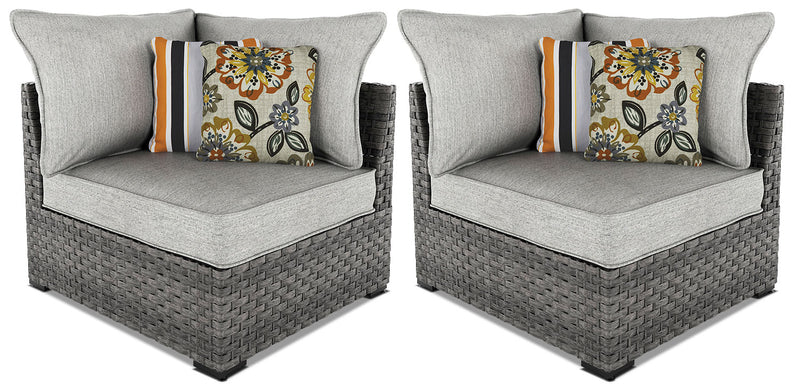 Salem Patio Corner Chairs, Set of 2