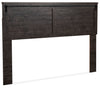 Grayson Panel Headboard, Made in Canada, Rustic, Dark Grey - King Size