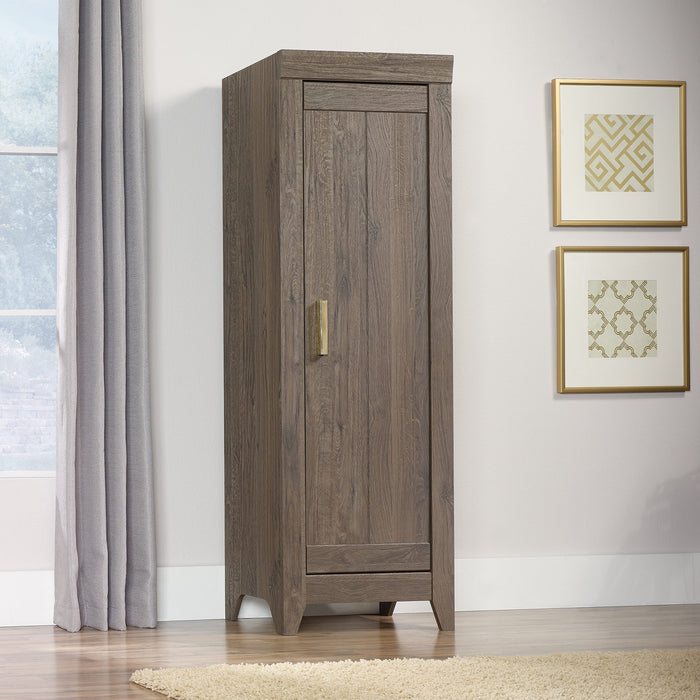 Adept Narrow Storage Cabinet - Fossil Oak
