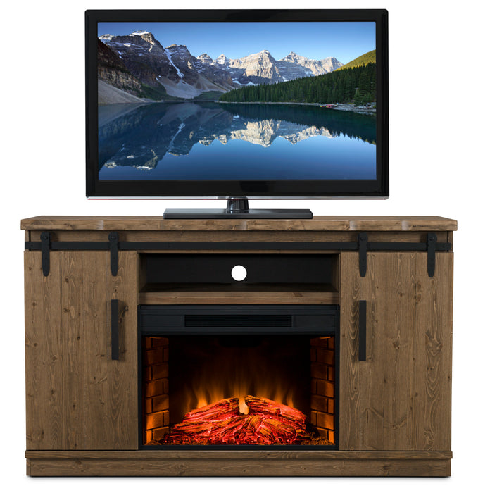 Bryson 59\" TV Stand with Log Firebox – Sorel
