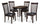 Hammis 3pc Drop-Leaf Dining Set with Table & 2 Chairs, 36