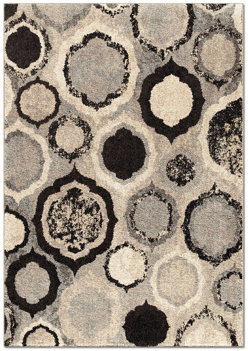 Pannel Silver Area Rug – 5' x 8'
