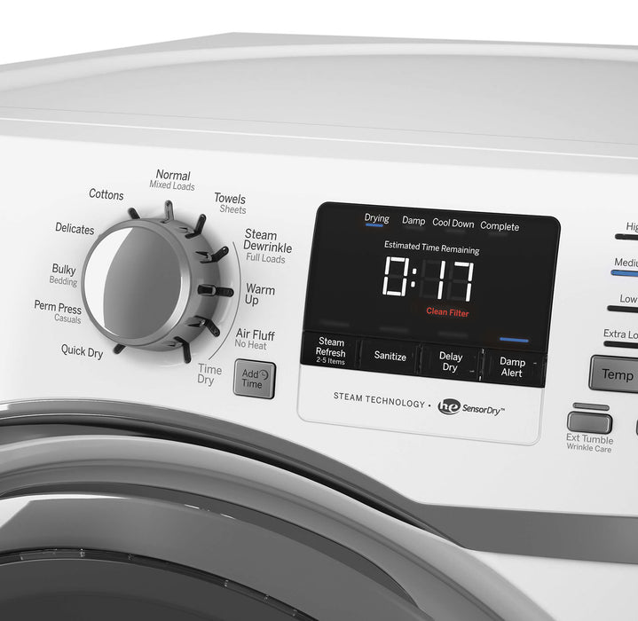 GE 7.5 Cu. Ft. Electric Dryer – GFMS170EHWW