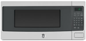 Profile 1.1 Cu. Ft. Countertop Microwave with Touch Control and Digital Display - Stainless - PEM10SFC