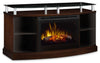 Windham 53\" TV Stand with Log Firebox – Mocha