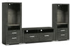 Allendale 3-Piece Entertainment Centre with 56\" TV Opening and Open Piers - Anthracite