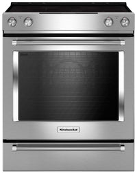 KitchenAid 7.1 Cu. Ft. Electric Range with AquaLift® and Self-Clean - Stainless Steel - YKSEB900ESS 