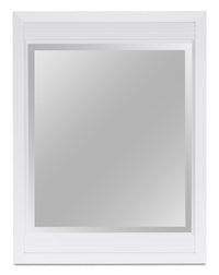 Olivia Bedroom Dresser Mirror, Made in Canada - White 