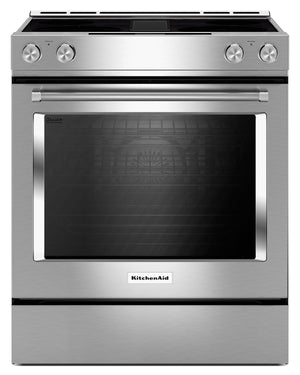 KitchenAid 6.4 Cu. Ft. Electric Range with AquaLift® and Self-Clean - Stainless Steel - KSEG950ESS