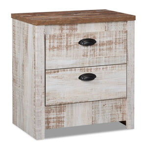 Kaia Bedside 2-Drawer Nightstand, 23.82