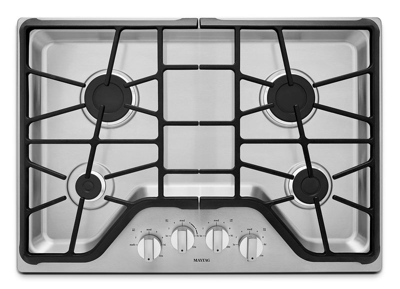 Maytag 30\" 4-Element Gas Cooktop - Stainless Steel - MGC7430DS