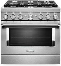 KitchenAid 5.1 Cu. Ft. Smart Dual Fuel Range with Self-Clean - Stainless Steel - KFDC506JSS 