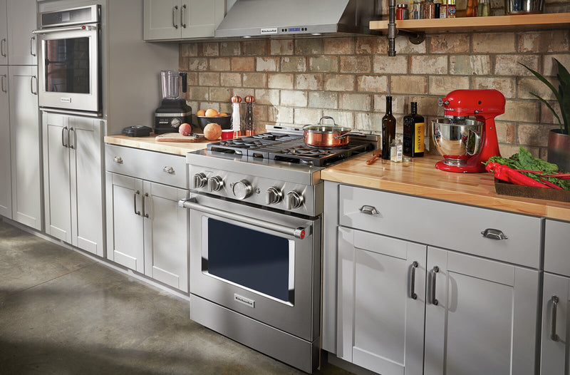 KitchenAid 4.1 Cu. Ft. Smart Dual Fuel Range with Self-Clean - Stainless Steel - KFDC500JSS
