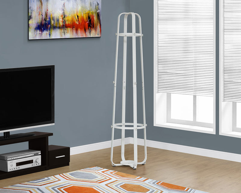 Mona 18\" Coat Rack - White
