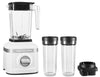 KitchenAid K150 3-Speed Ice Crushing Blender with 2 Personal Blender Jars - KSB1332WH