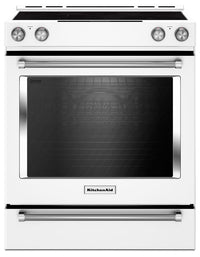 KitchenAid 7.1 Cu. Ft. Electric Range with AquaLift® and Self-Clean - White - YKSEB900EWH 