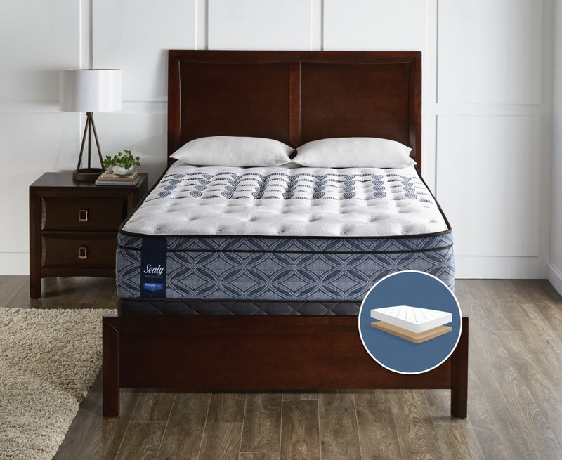 Sealy Posturepedic Performance Plus Lindfield Firm Euro-Top Low-Profile King Mattress Set
