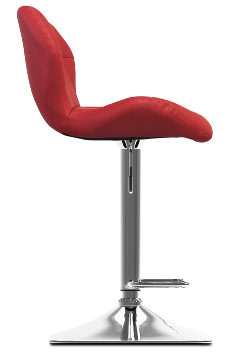Emry Adjustable Bar Stool – Red