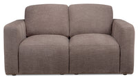 Lotus Chenille Loveseat - Coffee 