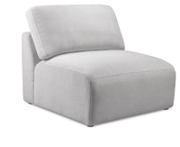 Lotus Chenille Armless Chair - Linen 