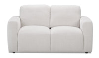 Lotus Chenille Loveseat - Linen 